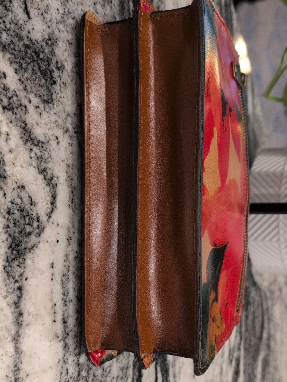 Patricia Nash Avellino Floral Leather Crossbody Bag - Picture 9 of 13